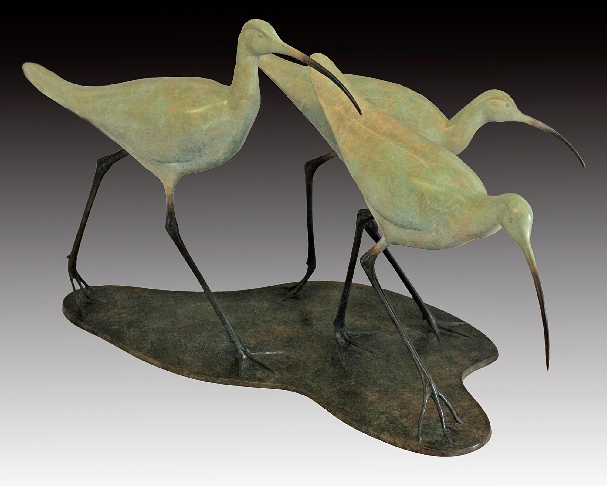Jonathan Knight | Three Walking Curlews