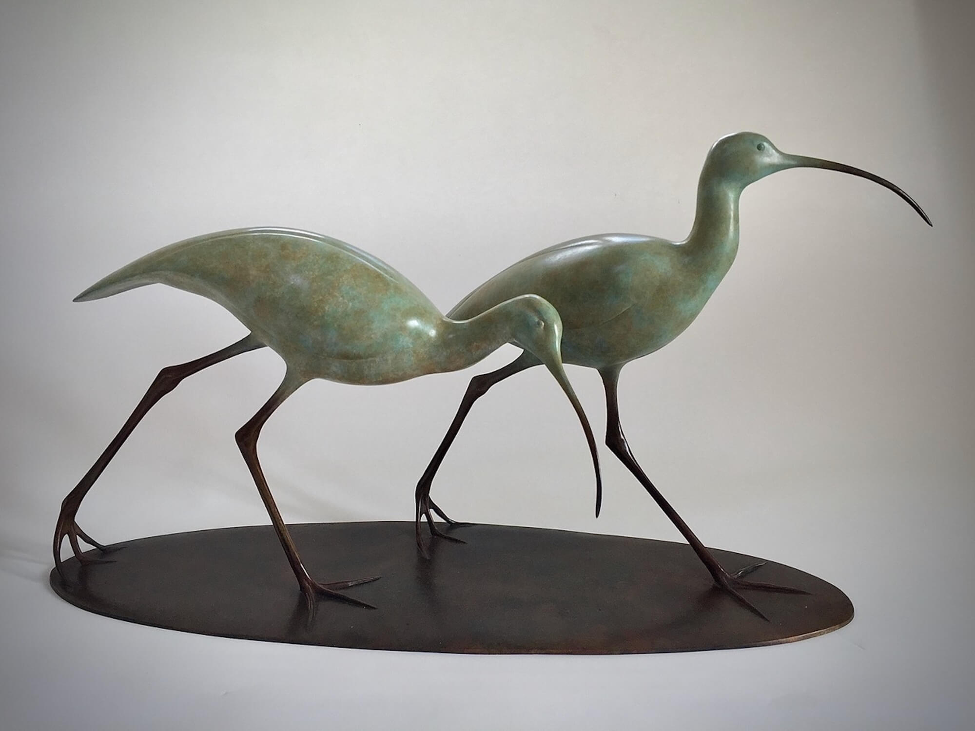 Jonathan Knight | Two Walking Curlews