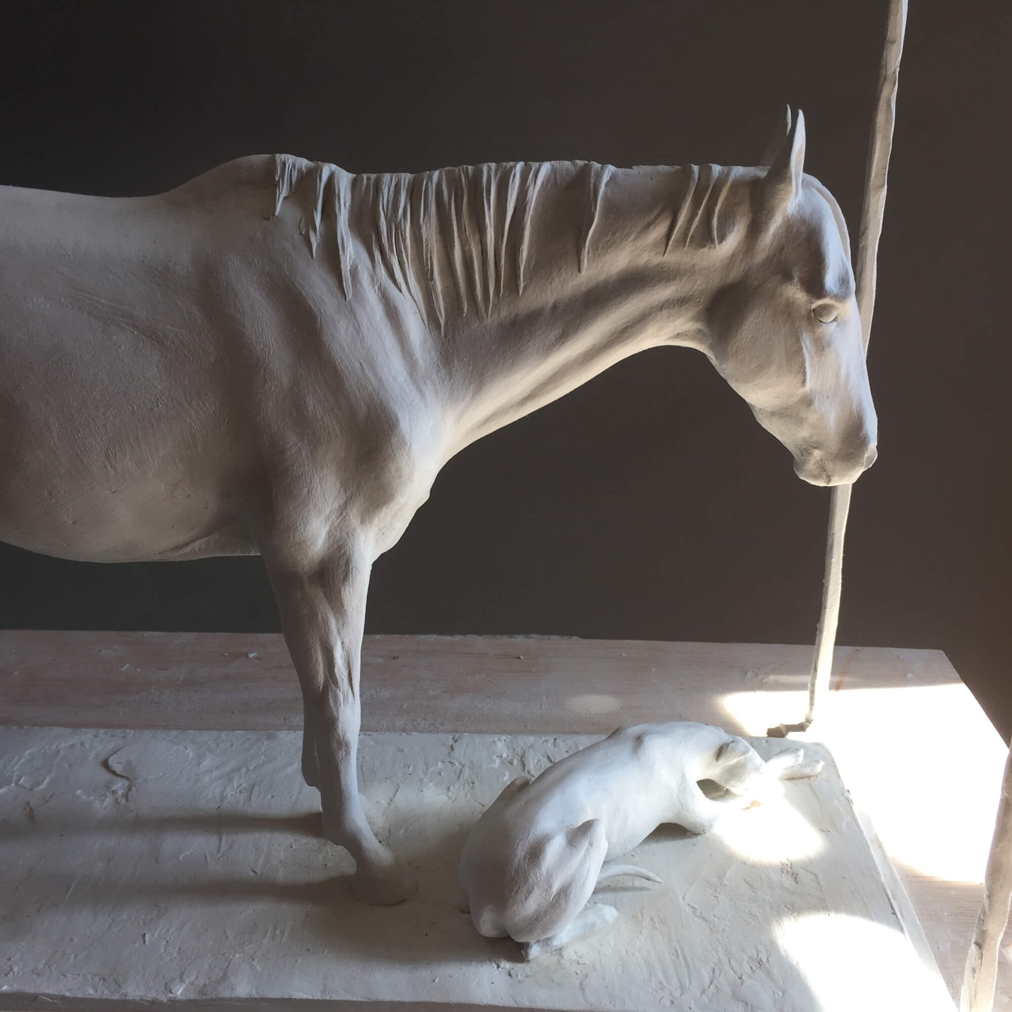 Jonathan Knight | Standing Horse with Sighthound