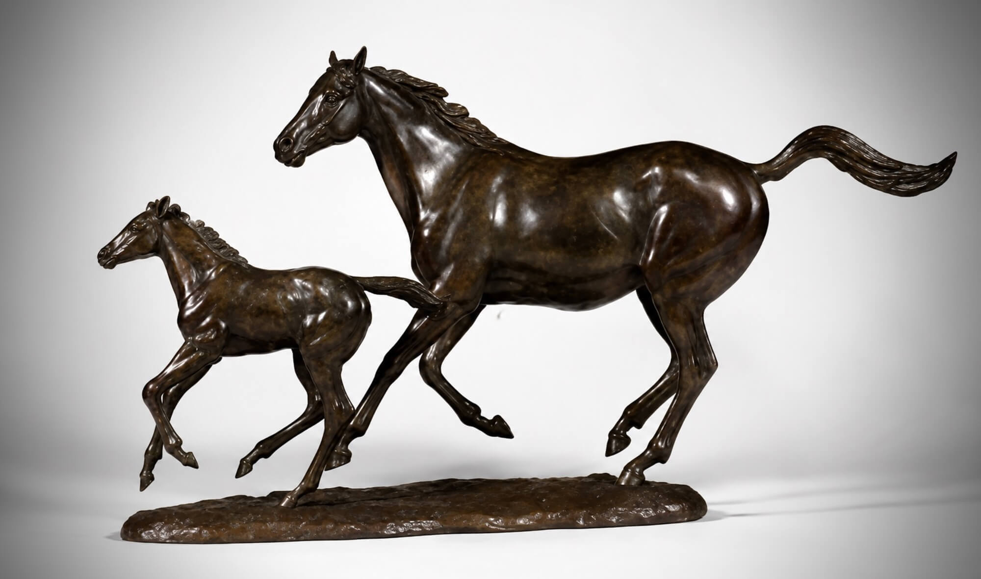 Mare and Foal Cantering