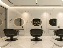 Przykładowa aranżacja lokalu na salon fryzjerski