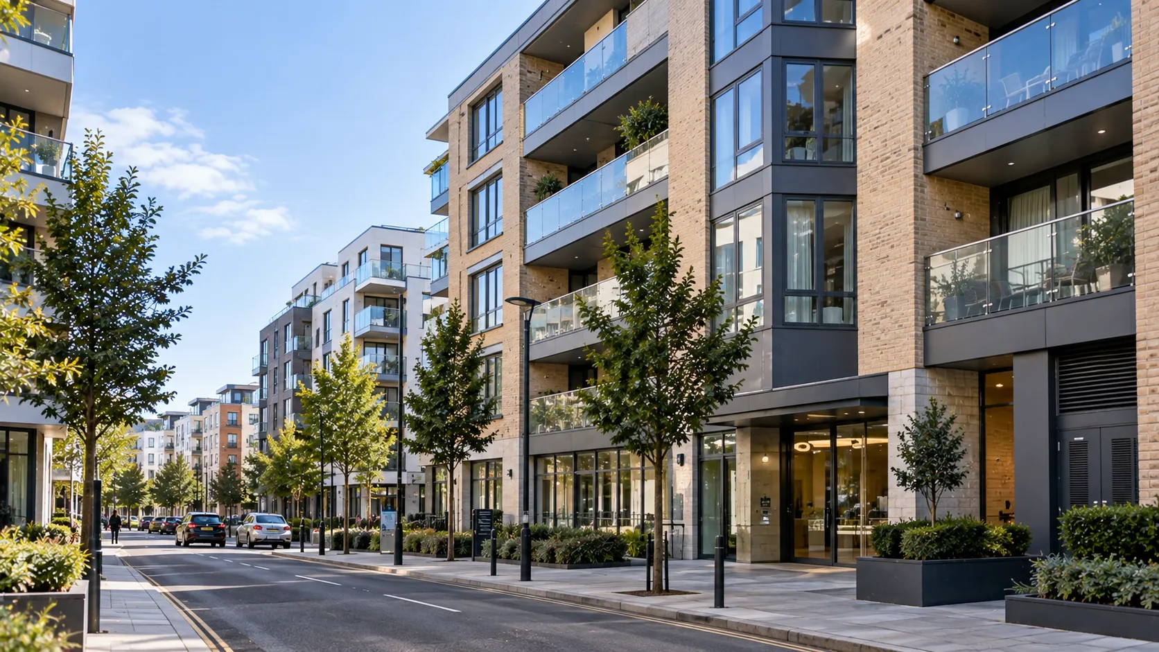 Urban managed residential property representative of Southampton