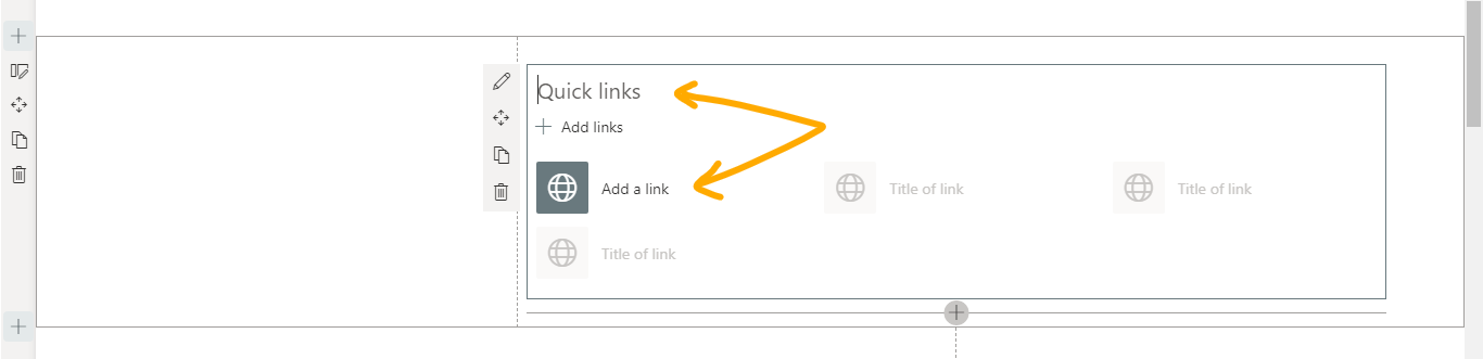 add title and links