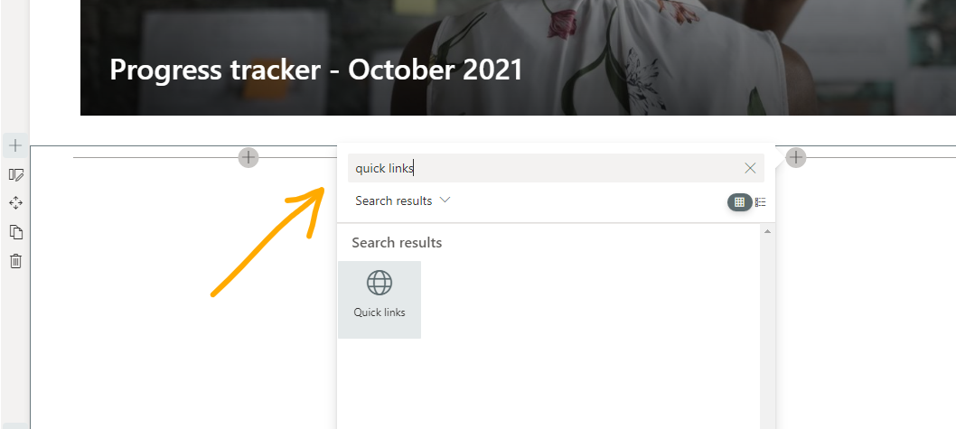 quick links search