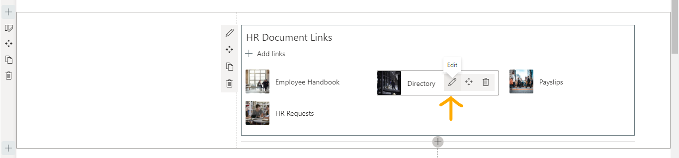 edit links