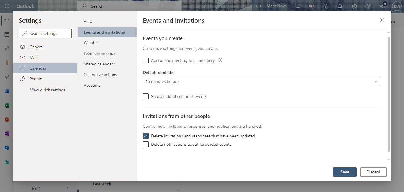 calendar - events and invitations