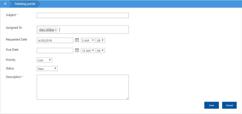 Submitting IT Ticket