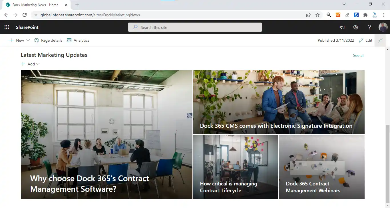Dock 365 marketing news site.