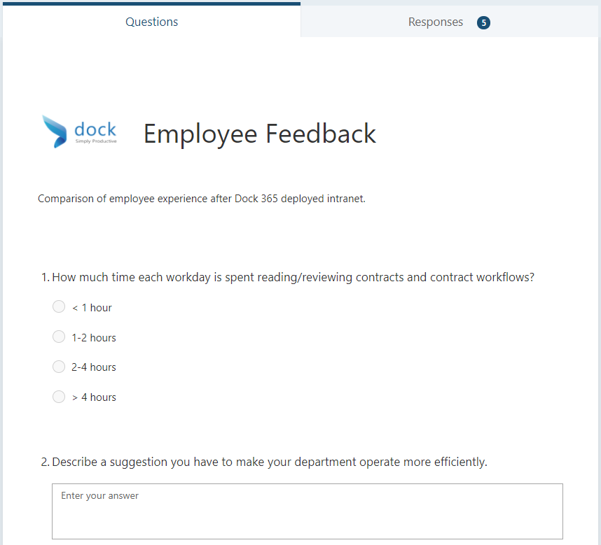 MS Forms demo blog intro sample