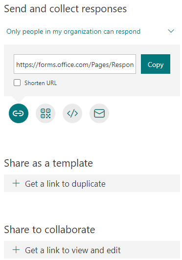 MS Forms demo blog share shortcut