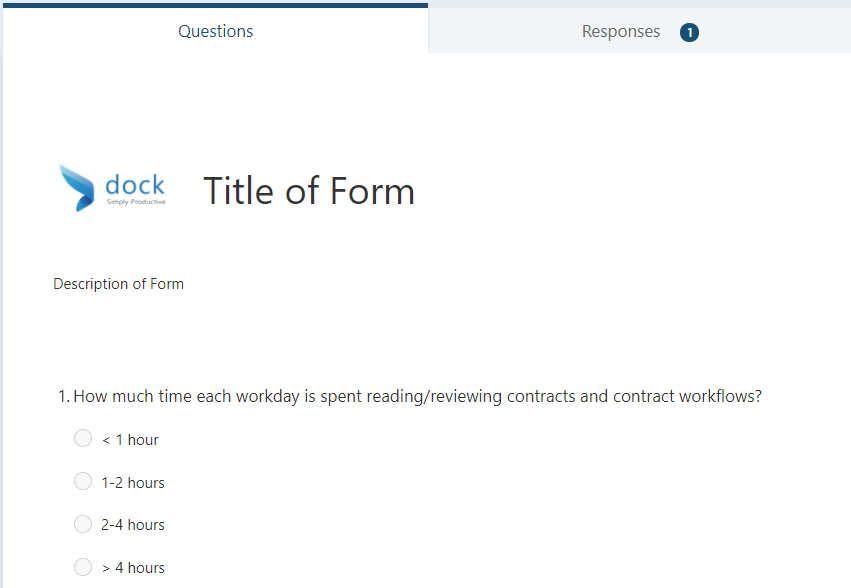 MS Forms demo blog response recd