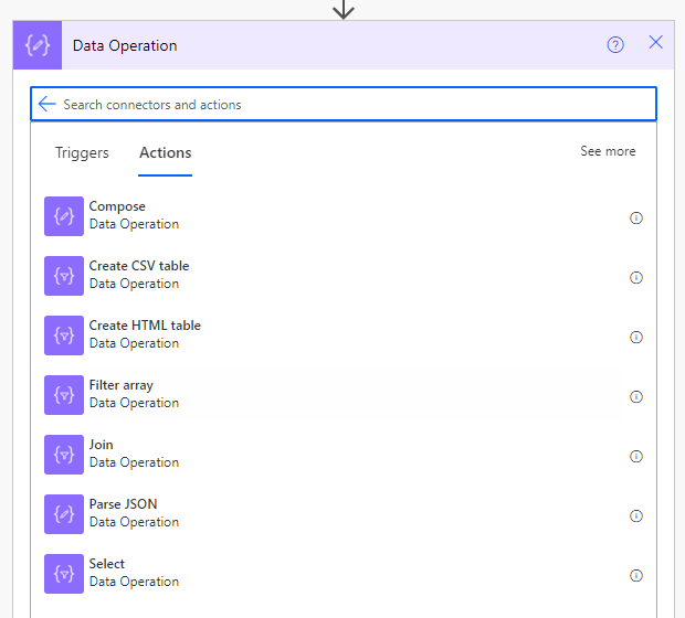 data operations