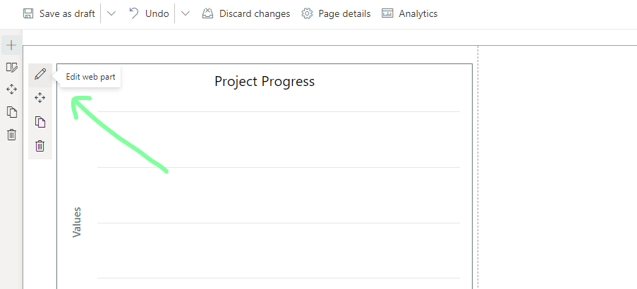 Edit web part to add data