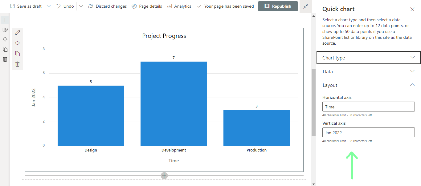 Configure layout