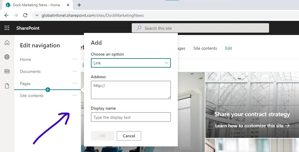 Add link or label.