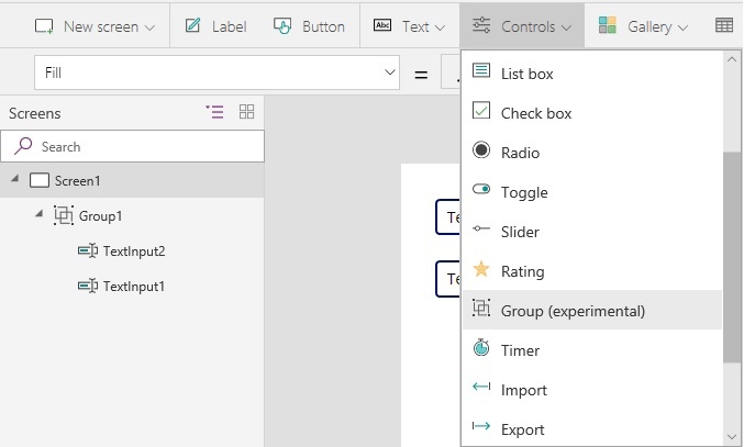 Group controls