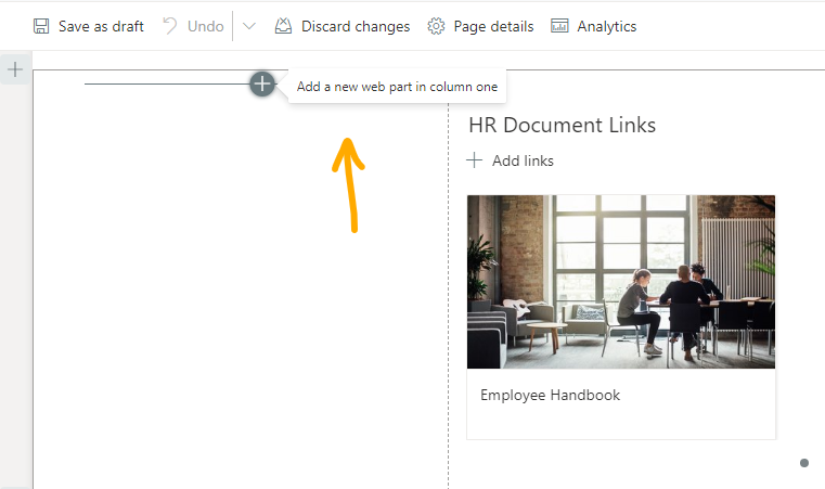 add new web part - activity
