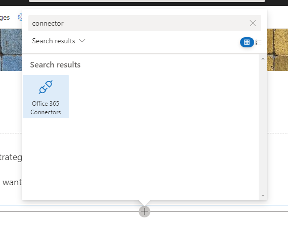 Choose Office 365 Connector
