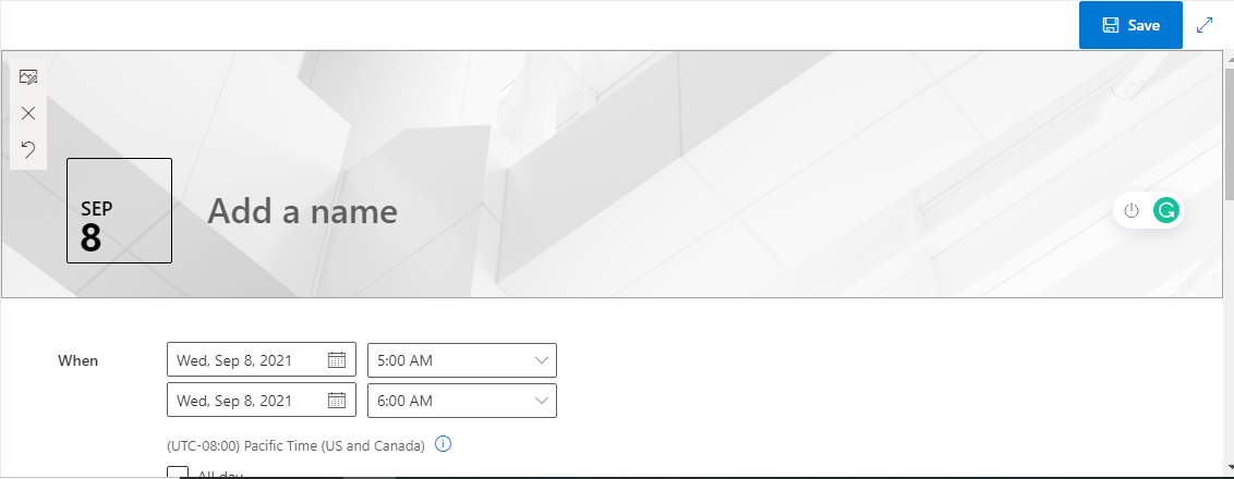 add name, date, and featured image
