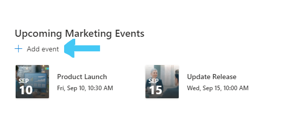 add event
