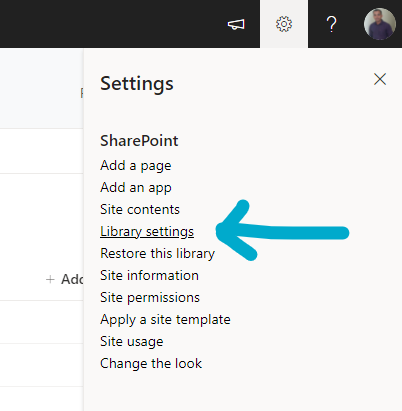 library settings - vh