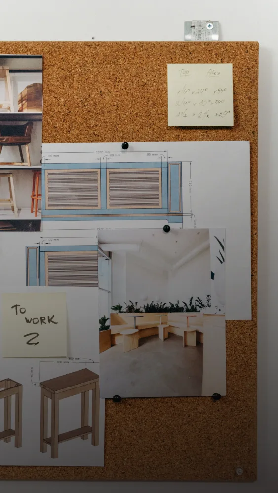 Moodboard pour un plafond tendue imprimé