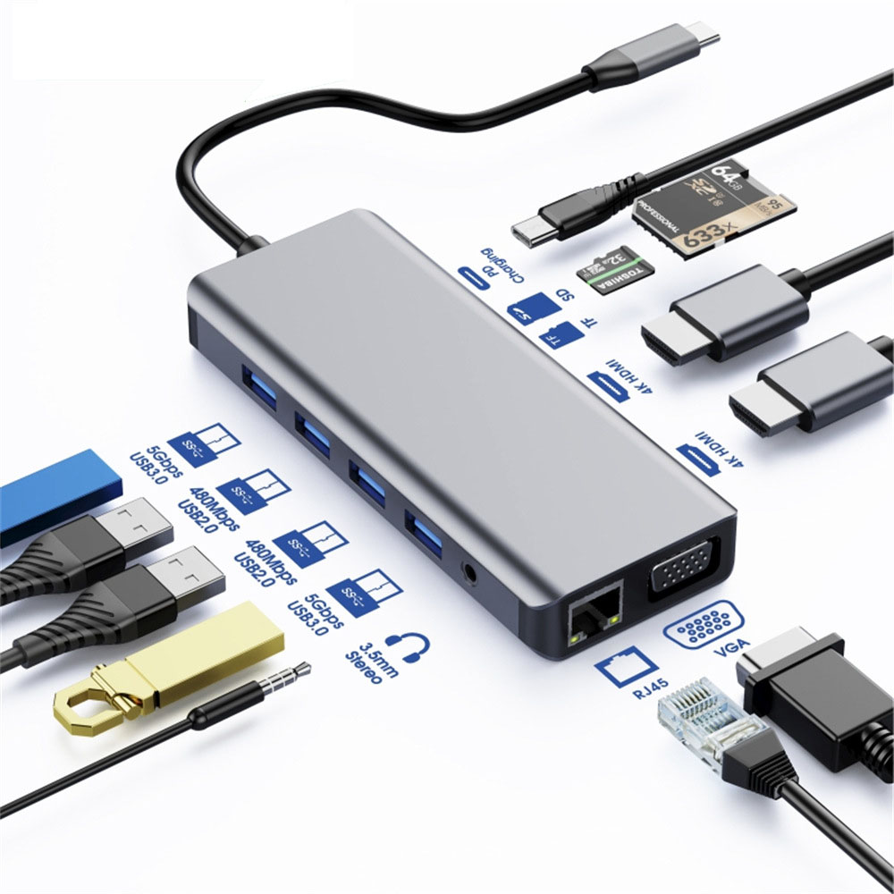 Astrotek USB-C Dock 12-in-1 Multiport