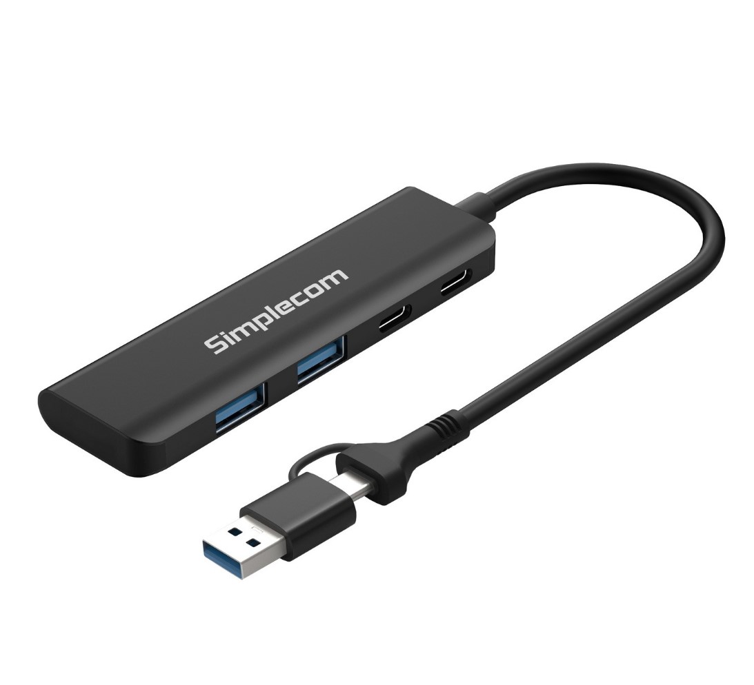 Simplecom CH385 SuperSpeed USB-A and USB-C 4-Port
