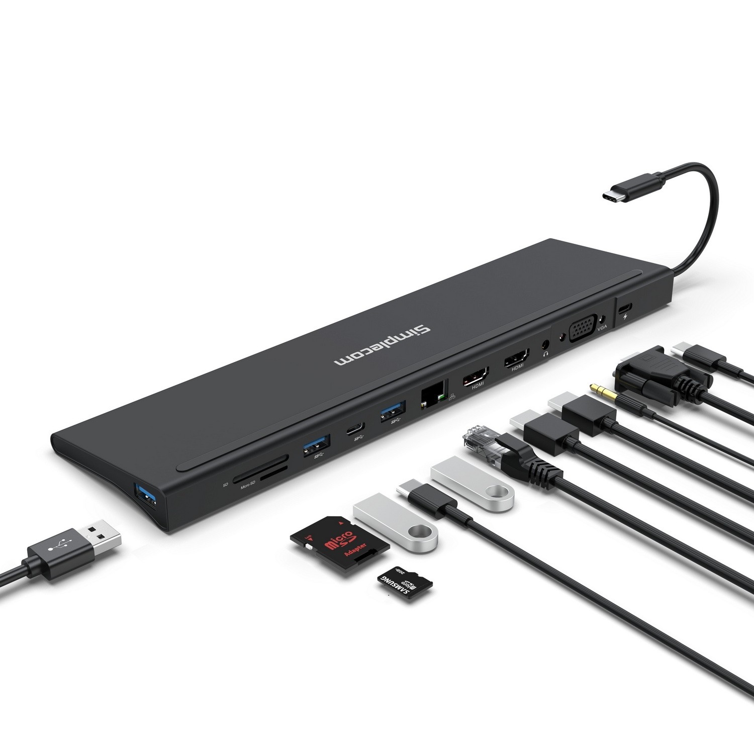 Simplecom CHN622 USB-C 12-in-1 Multiport Docking