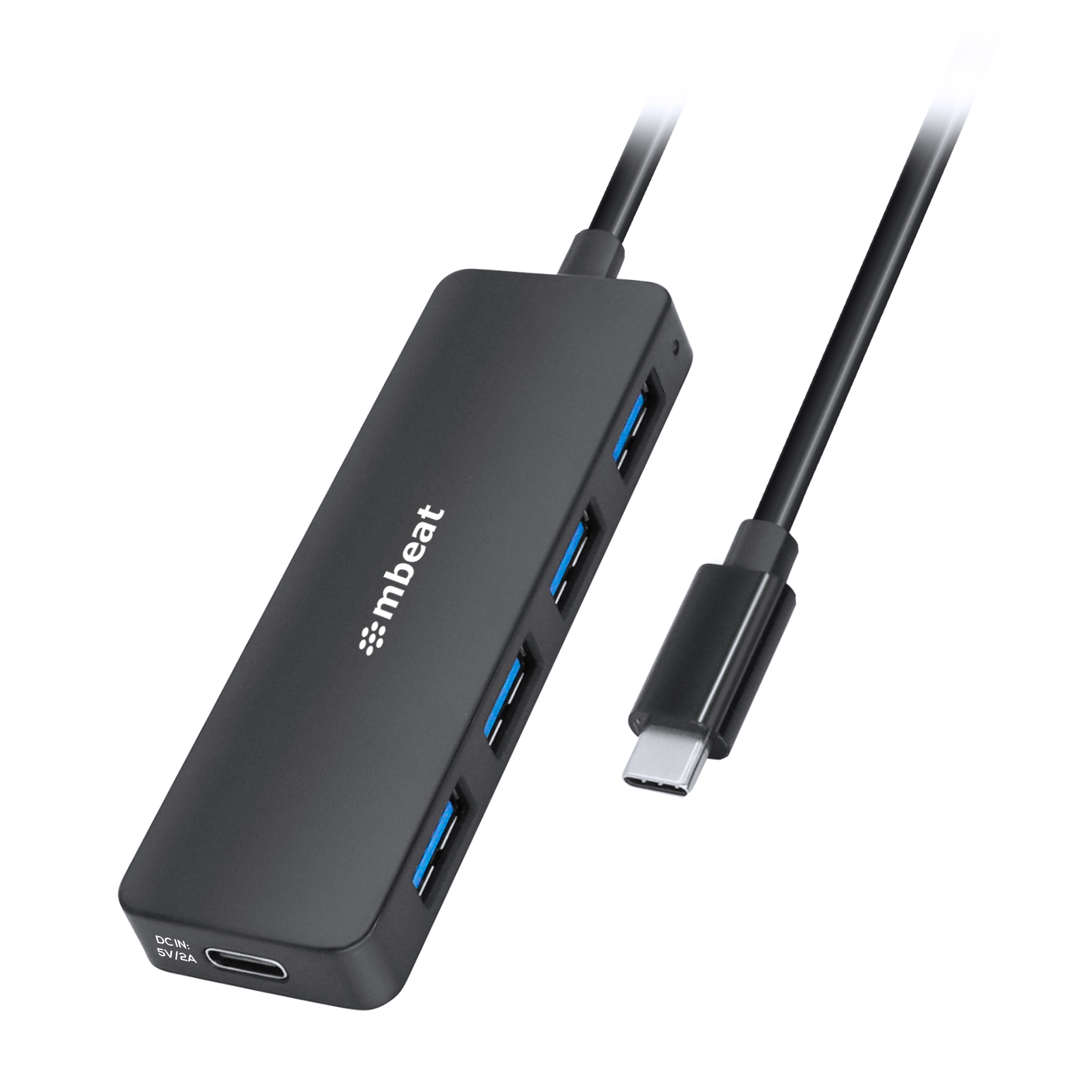 MBEAT 4-Port USB-C Hub with USB-C DC Port