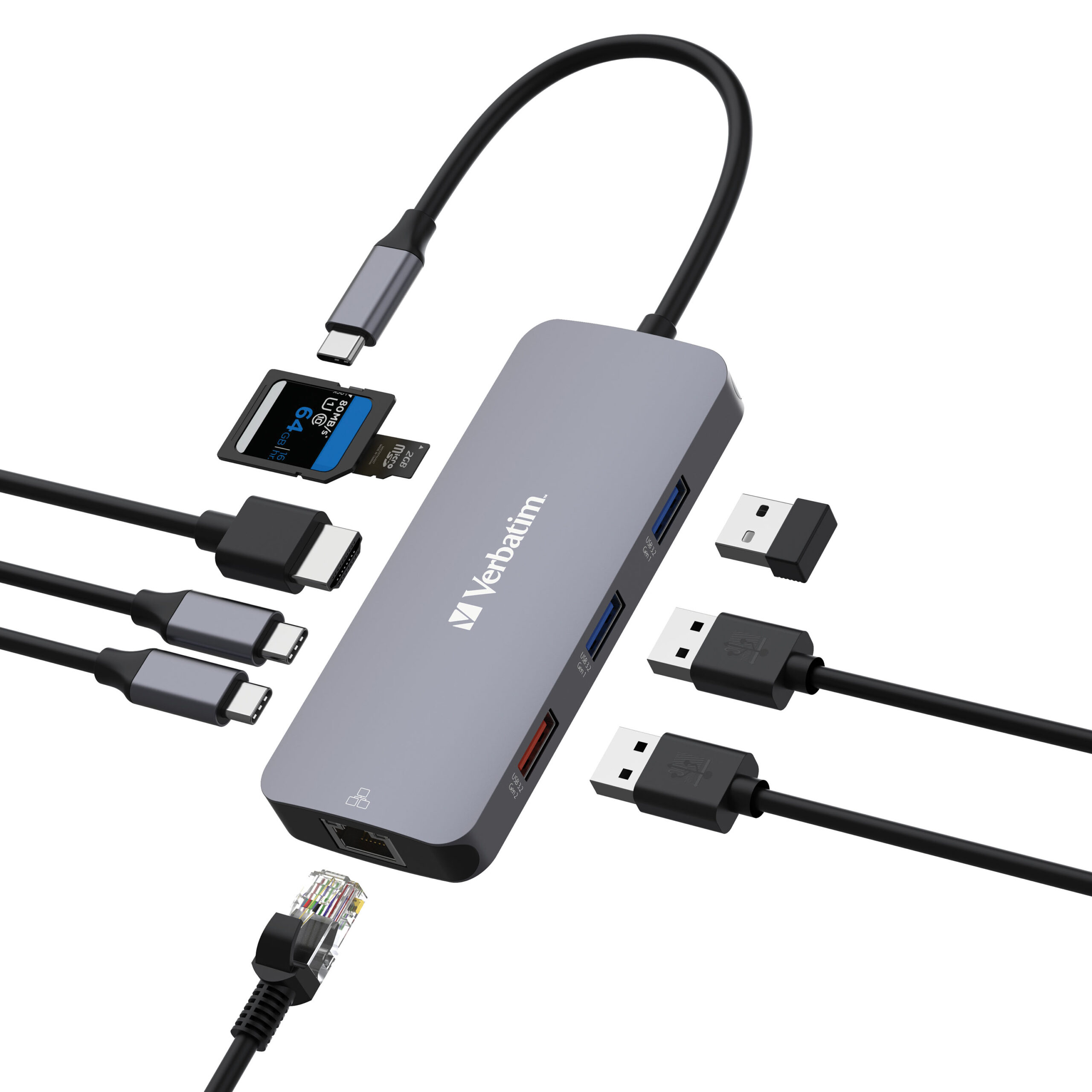 Verbatim USB-C Pro Multiport Hub 9 Ports, HDMI