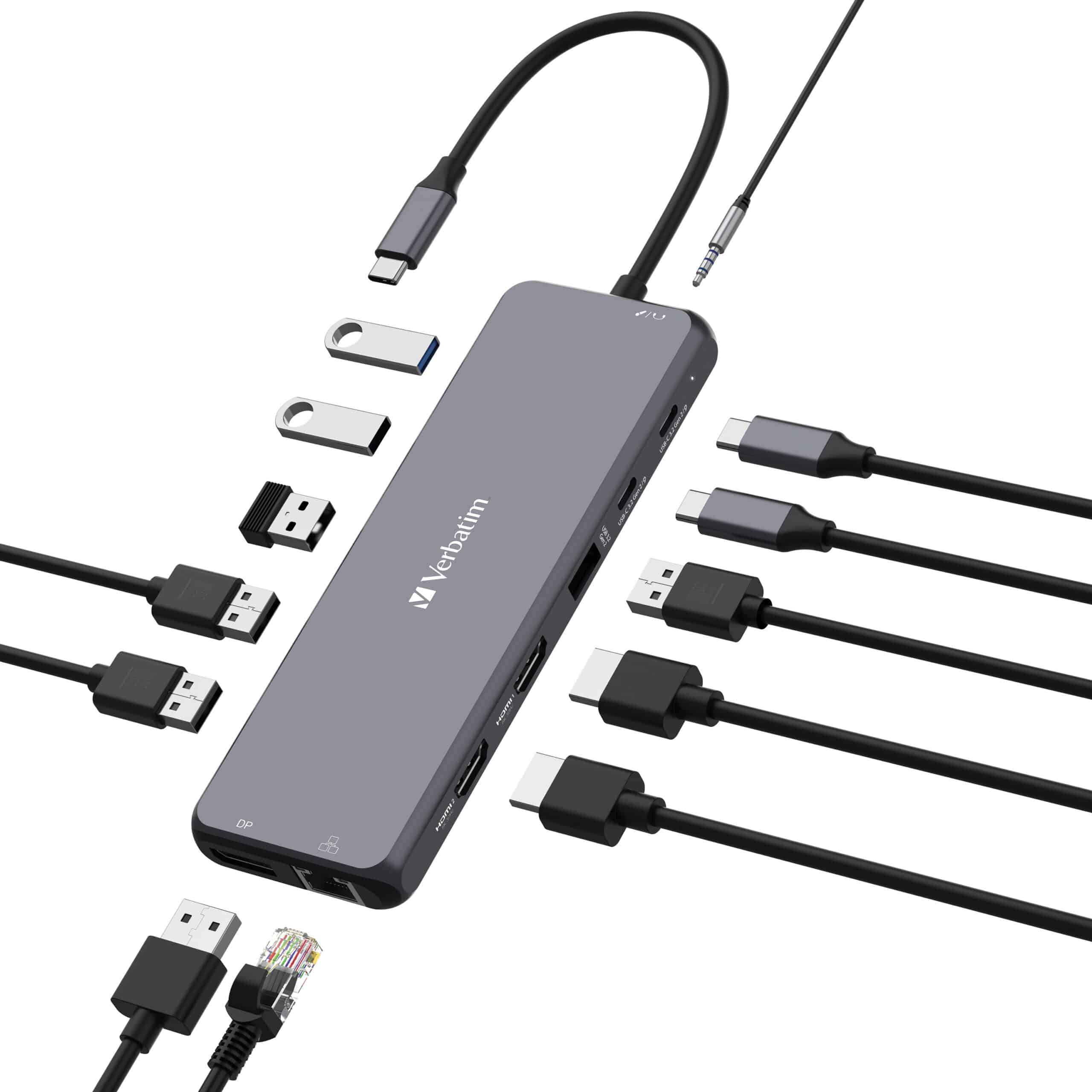 Verbatim USB-C Pro Multiport Hub 13 Ports, 2x