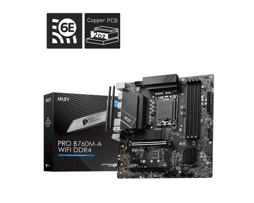 MSI PRO B760M-A WIFI DDR4 · LGA1700