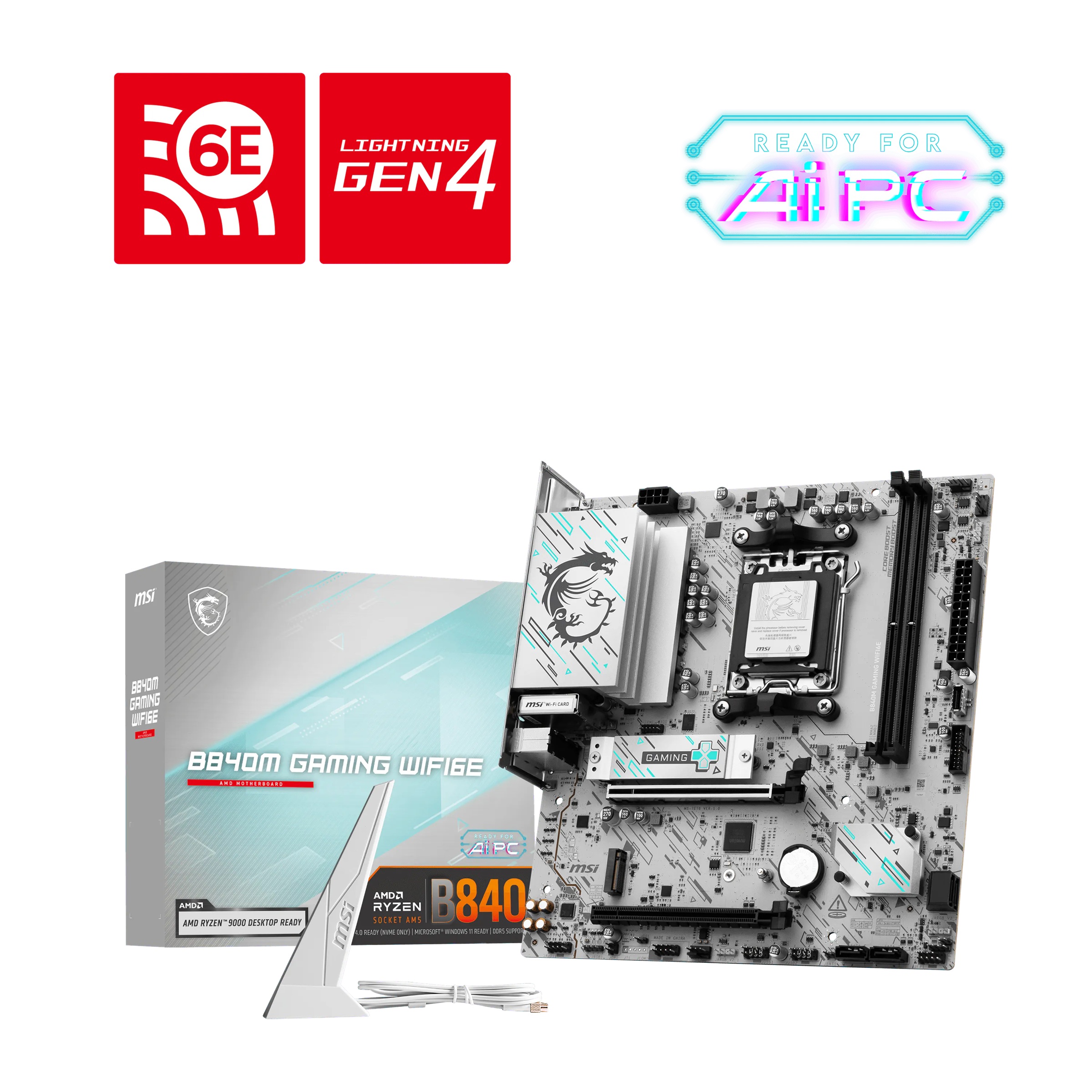 MSI B840M GAMING WIFI6E · AM5