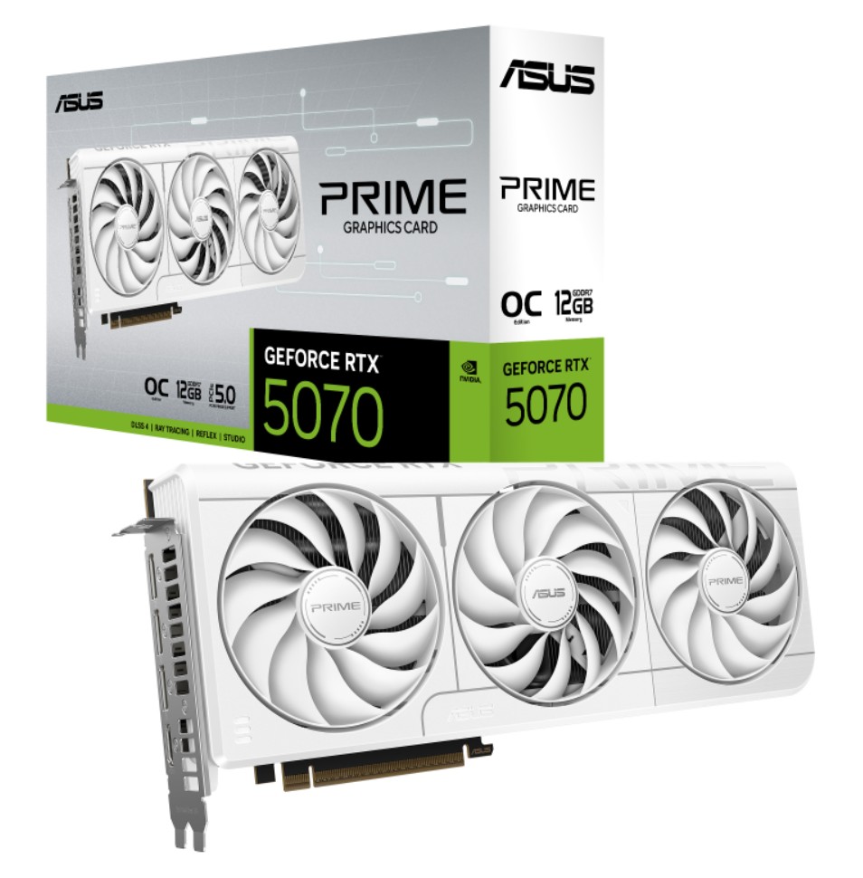 ASUS PRIME GeForce RTX™ 5070 12GB - White OC Edition