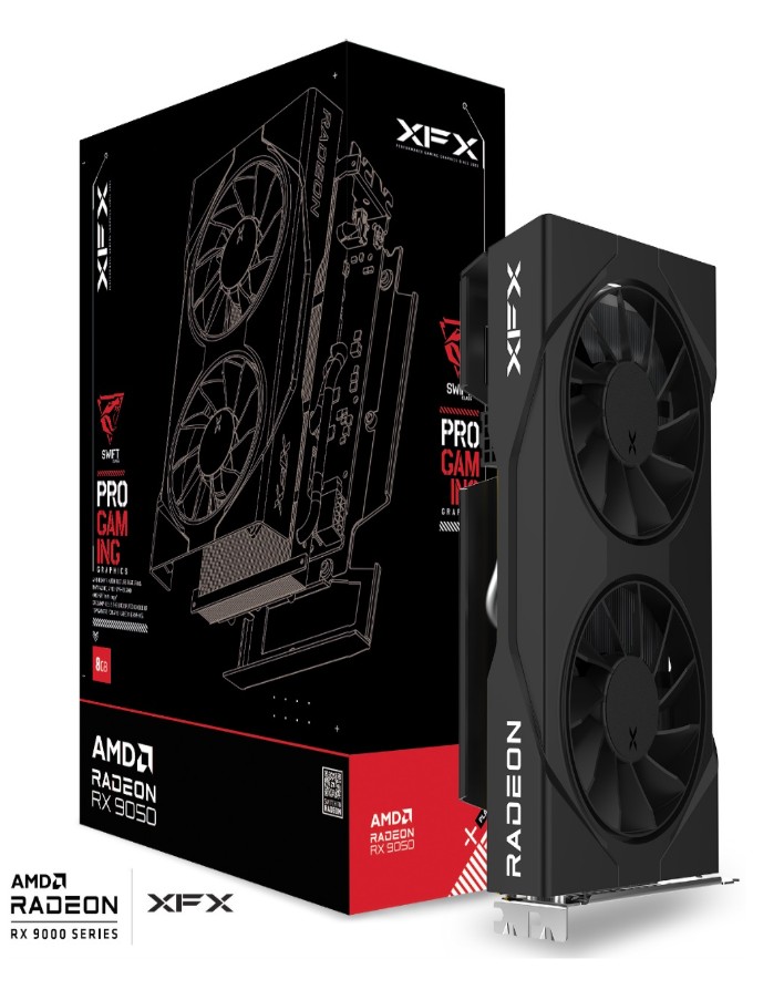 XFX Swift AMD Radeon RX 9050 Gaming Edition with 8GB GDDR6 HDMI 2xDP