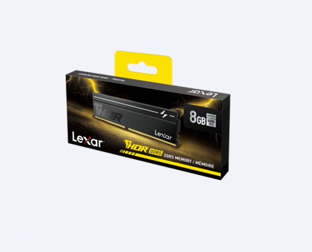Lexar LD5U08G60C380V-RGS DDR5 UDIMM 8GB 6000 MT/s 1.35V CL38 THOR G2 HEATSINK OC BLACK INT