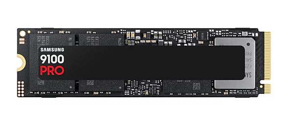 Samsung 9100 PRO 2TB PCIe Gen5 NVMe SSD 14700MB/s 13400MB/s R/W 1850K/2600K IOPS 1200TBW 1