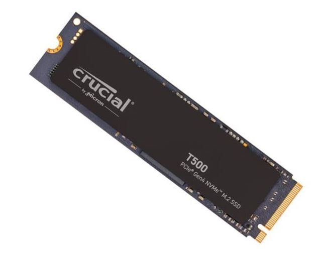 Crucial T500 4TB Gen4 NVMe SSD - 7000/6900 MB/s R/W 2400TBW 1440K IOPs 1.5M hrs MTTF Acron
