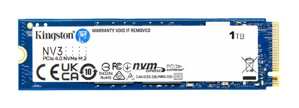 Kingston SNV3S NV3 1TB PCIe 4.0x4 NVMe M.2 2280 SSD 6000/4000MB/s compatible Notebook and