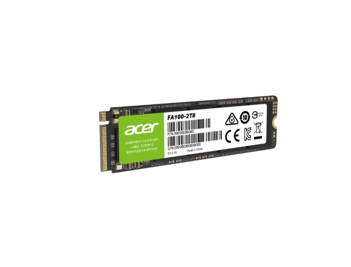 BIWIN ACER FA100-2TB SSD M.2 NVMe PCIe Gen 3*4 Read speed 3150MB/s Write Speed 2600MB/s BL