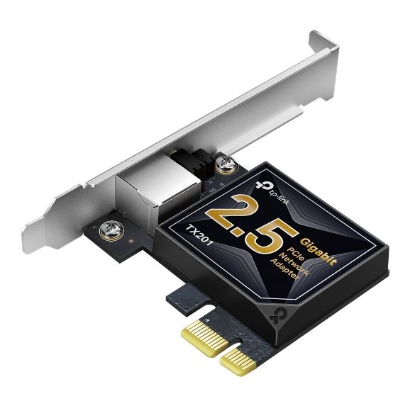 TP-Link TX201 2.5G 2.5 Gigabit PCI Express Network Adapter Low-Profile & Full-Height Brack