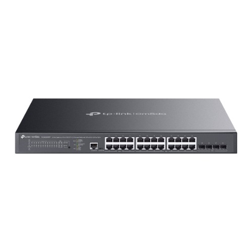 TP-Link SG3428XMPP Omada 24-Port Gigabit and 4-Port 10GE SFP+ L2+ Managed Switch with 16-P