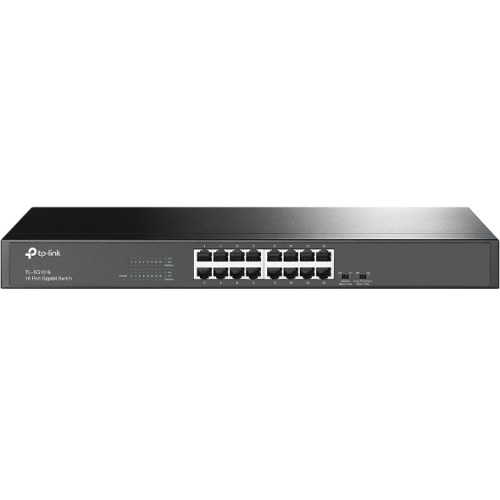 TP-Link TL-SG1016 16-Port Gigabit Rackmount Unmanaged Switch Energy-efficient Supports MAC