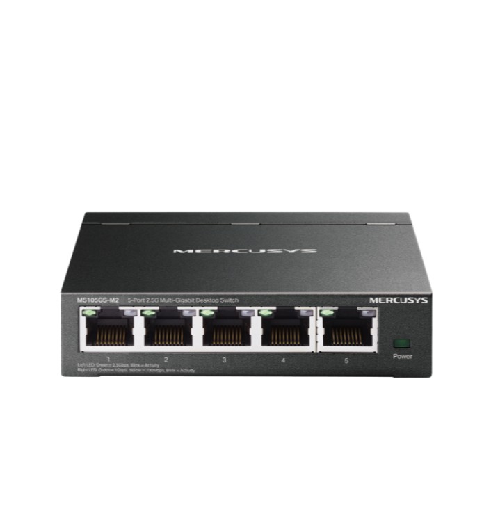 TP-Link Mercusys MS105GS-M2 5-port 2.5G Multi-Gigabit Desktop Switch