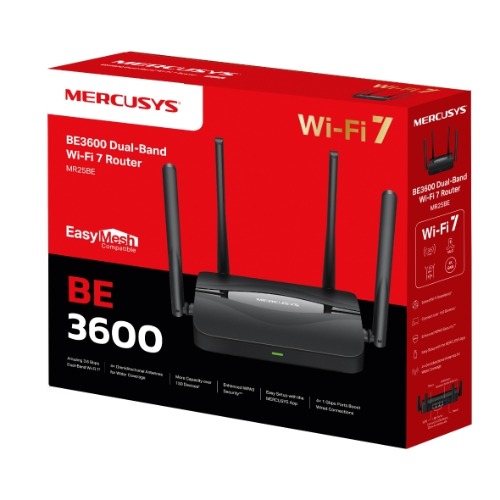 TP-Link Mercusys MR25BE BE3600 Dual Band Wi-Fi 7 Router