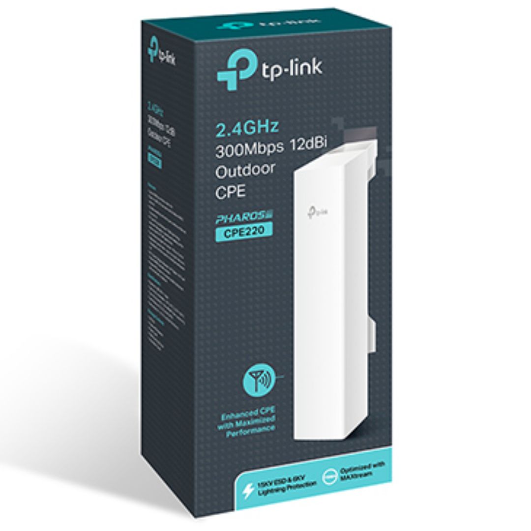 TP-Link CPE220 2.4GHz 300Mbps 12dBi Outdoor CPE AP