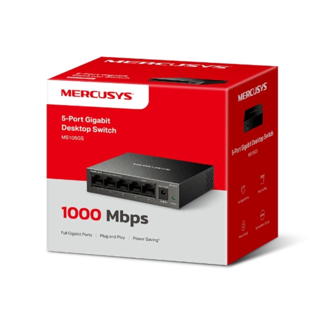 TP-Link Mercusys MS105GS 5-Port Gigabit Desktop Switch