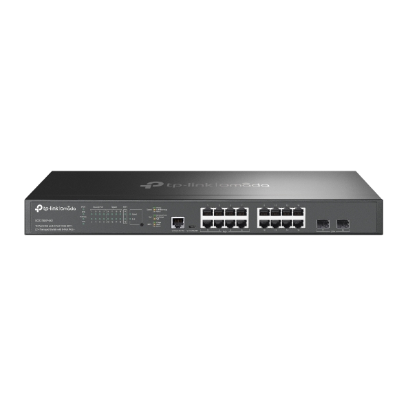 TP-Link SG3218XP-M2 Omada 16-Port 2.5G + 2-Port 10GE SFP+ L2+ Managed PoE+ Switch