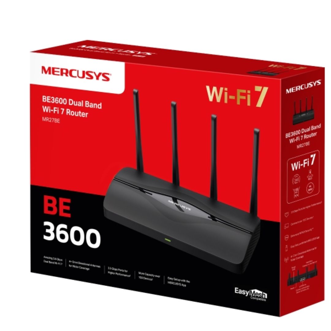 TP-Link Mercusys MR27BE BE3600 Dual Band Wi-Fi 7 Router